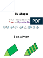 3d Shapes - Prisms