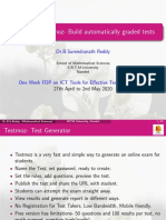 ICT Tools: Testmoz-Build Automatically Graded Tests: Dr.B.Surendranath Reddy