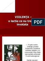 Violenta-O Lectie Ce Nu Trebuie Invatata