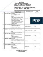 Lista Cu Dosarele Ce Vor Fi Judecate in Sedinta Din 15.05.2020 de Catre Completul C5 CIVIL