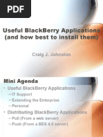 Useful Blackberry Applications (And How Best To Install Them)