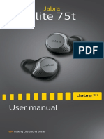 Jabra Elite 75t User Manual - EN - English - RevA