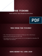 The Tudors: Project Realized by Cârjea Alexandru and Alexia Bianca