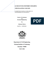 Seismic Analysis of Multistorey Building With Floating Column PDF