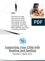 3 - 0 - Support Your Child With Reading Parent Event 010316