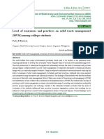 Level of Awareness and Practices On Soli PDF