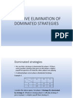 Iterative Elimination of Dominated Strategies