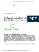 Relief Valve Isentropic Flash Calculation 