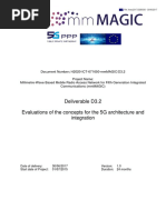 Deliverable D3.2 Evaluations of The Concepts For The 5G Architecture and Integration