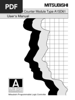 High Speed Counter Module Type A1SD61 User, S Manual