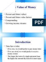 Time Value of Money: Present and Future Values Present and Future Value Factors Compounding Growing Income Streams