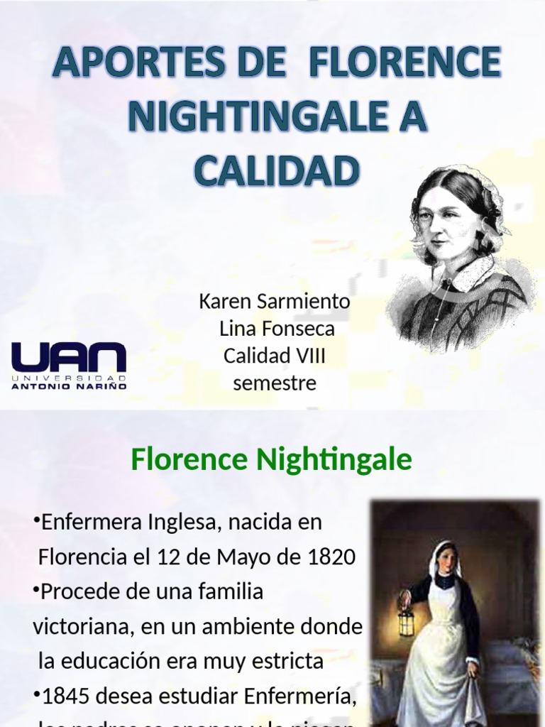 Aportes de Florence Nightingale A Calidad