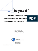 Rammed Aggregate Pier Construction and Quality Control Procedures For The Impact System