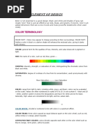 Colour: Element of Design: Color Terminology