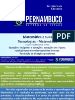 Equações Incógnitas e Equações Equações Do 1º Grau Resolução Por Meio Das Operações Inversas. Resolução de Situações Problemas