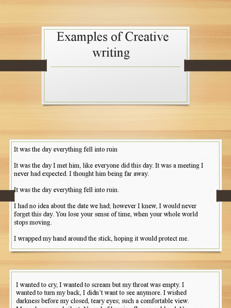 Examples of Creative Writing | PDF