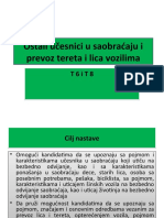 Ostali Učesnici U Saobraćaju I Prevoz Tereta I Lica Vozilima