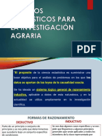 METODOS ESTADISTICOS PARA LA IMVESTIGACION AGRAGARIA