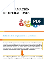 Programacion de Operaciones