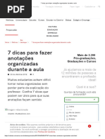 7 dicas para fazer anotações organizadas durante a aula