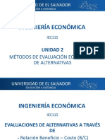 B-C Evaluacion de Dos Proyectos de Vidas Iguales y Desiguales