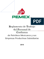 Reglamento de Trabajadores de Planta Confianza de PEMEX