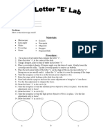 2 Microscope Letter e Lab Handout This One