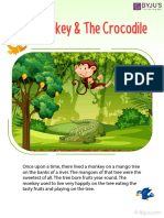The Monkey and The Crocodile Story PDF
