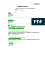 Periodicity Review Questions