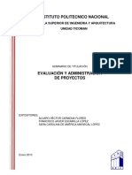 Evaluación y Administración de Proyectos PDF