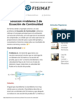 Solución Problema 2 de Ecuación de Continuidad PDF