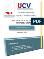 EJERCICIOS DE SISTEMA DE EQUILIBRIO Bidimensional