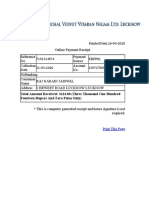 Online payment receipt for Rs. 3114