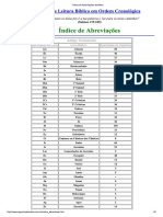 Índice de Abreviações Da Bíblia