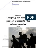 Acoger y Con Derechos Iguales El Presente y Los Debates Pasados A14203