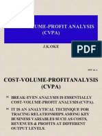 Cost-Volume-Profit Analysis (CVPA) : J.K.Oke
