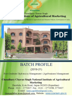 Batch Profile: National Institute of Agricultural Marketing