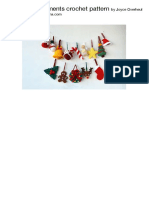 Christmas Ornaments Crochet Pattern: by Joyce Overheul
