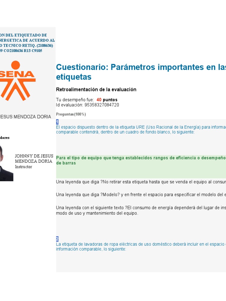 Aplicacion Del Etiquetado de Eficiencia Energetica de Acuerdo Al ...
