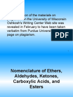 Atkins Nomenclature of Ethers, Aldehydes, Ketones, Carboxylic Acids, and Esters