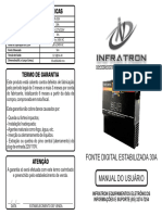 Infratron Manual Fonte 30A Novo