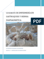 Cuidados de Enfermeria en - Gastroquisis - Onfaocele - Hernia Diafragmatica