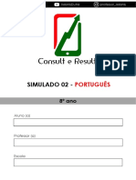 Simulado 02 - Português - 8º ano (Blog do Prof. Adonis)
