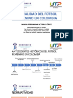 Actualidad Del Fútbol Femenino en Colombia PDF