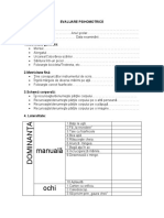 Evaluare Psihomotrica