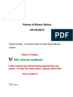 Flames of Binary Option Vip Secrets: 60% Winrate Methode