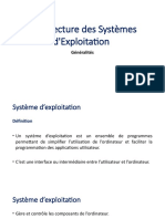 1 - Architecture Des Systèmes D'exploitation