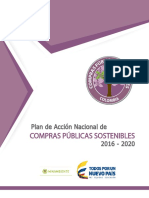 Plan de Accion Nacional de Compras Publicas Sostenibles 2016-2020 PDF