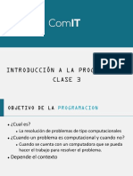 Clase 3 1 Introduccion A La Programacion