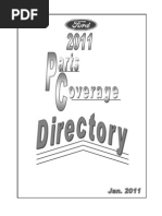 2011 Parts Coverage Directory